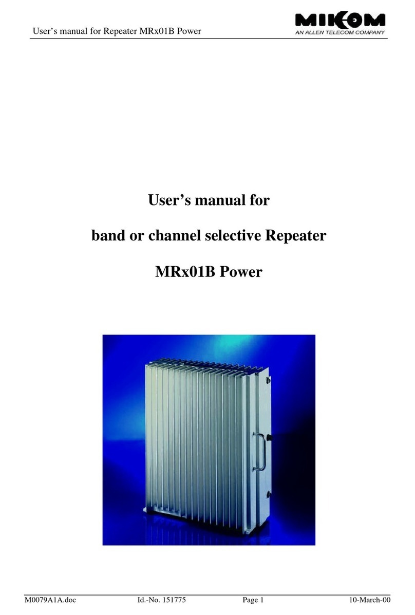MIKOM MRx01B Power Series user manual