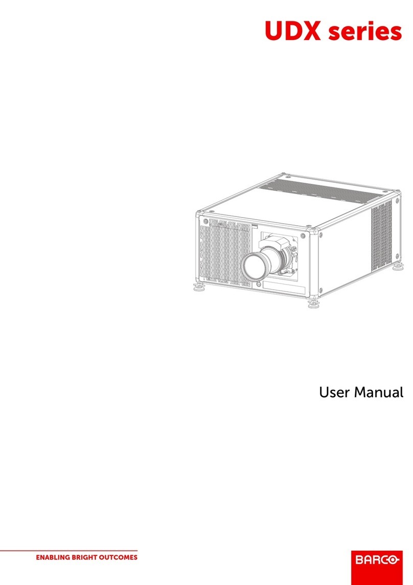 Barco UDX Series User manual