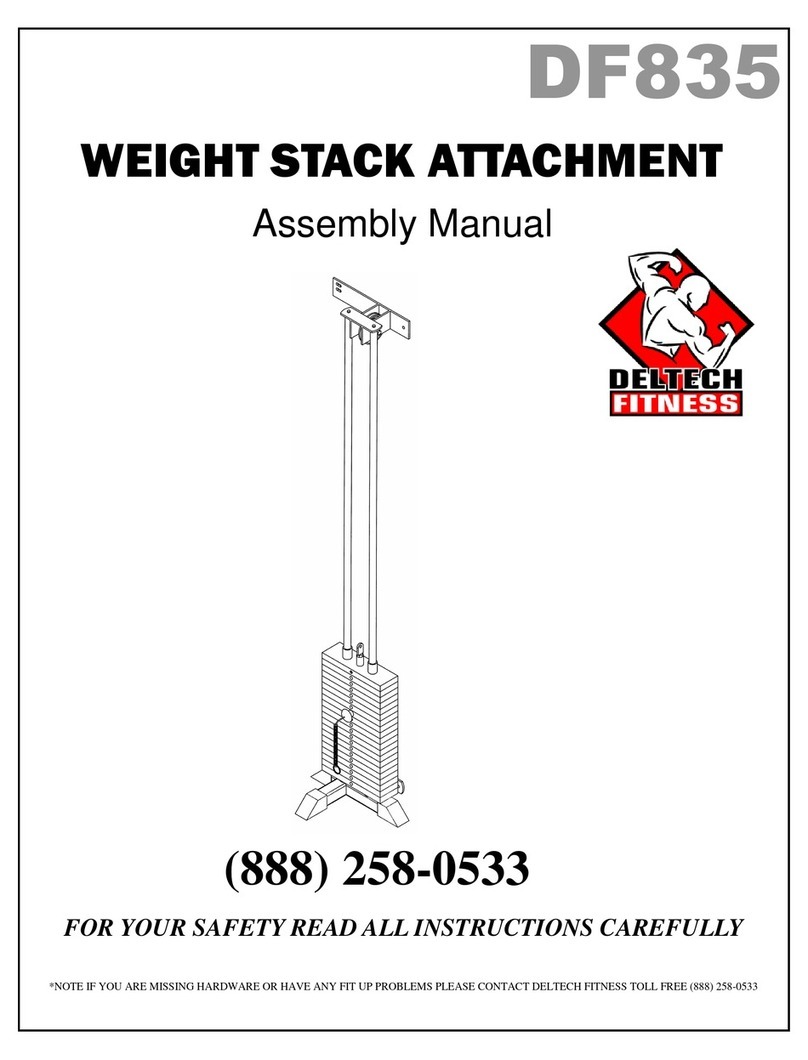 Deltech Fitness DF835 Assembly manual