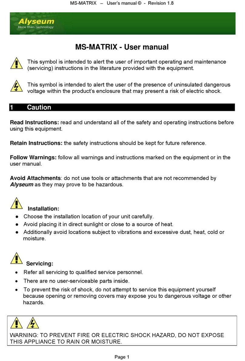 Alyseum MS-MATRIX user manual