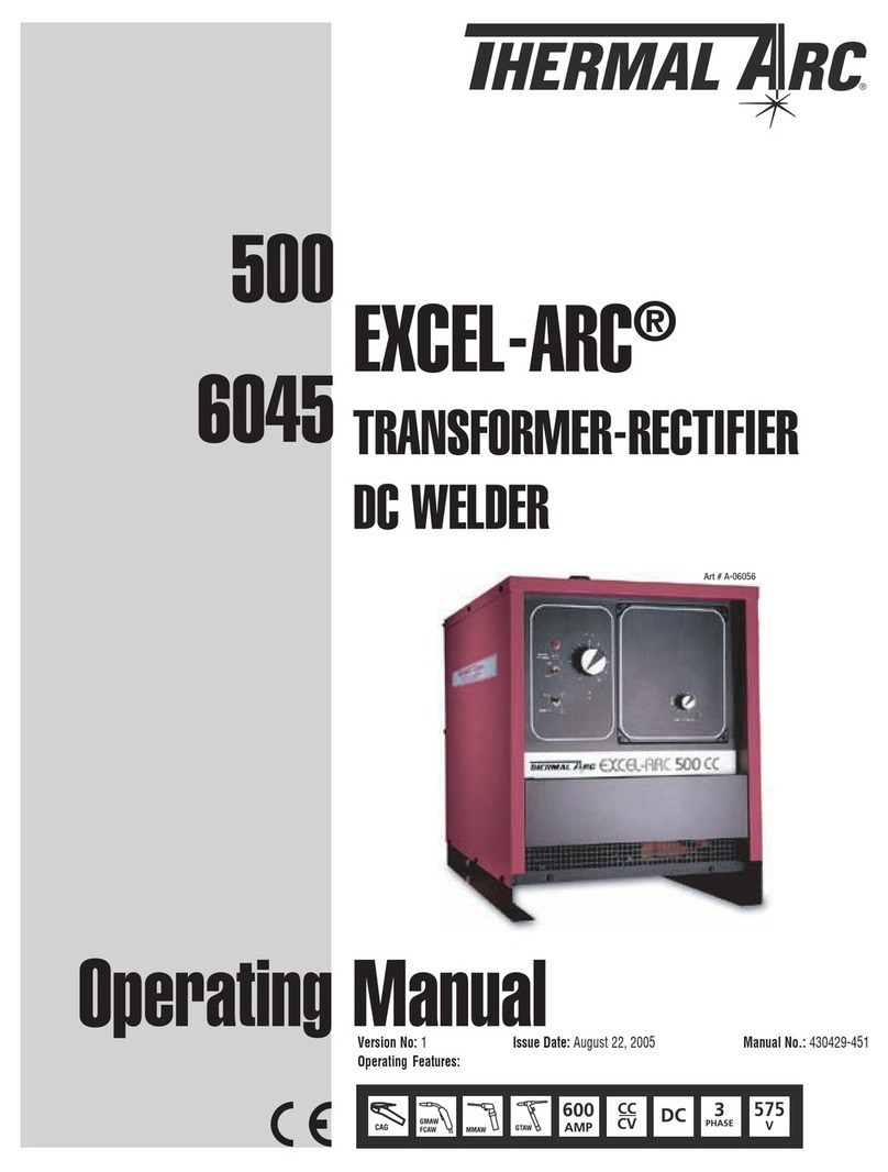 Thermal Arc Excel-Arc 500 User manual