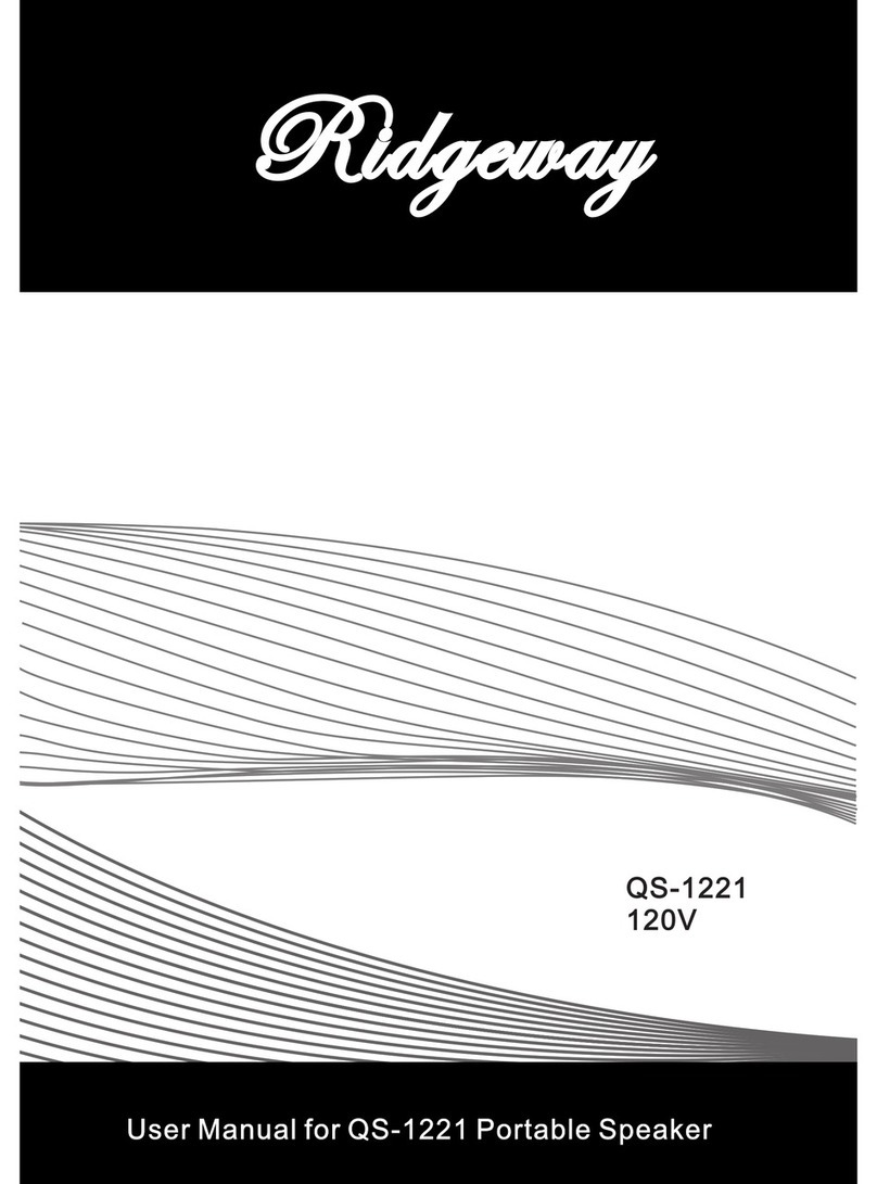 Ridgeway QS-1221 user manual