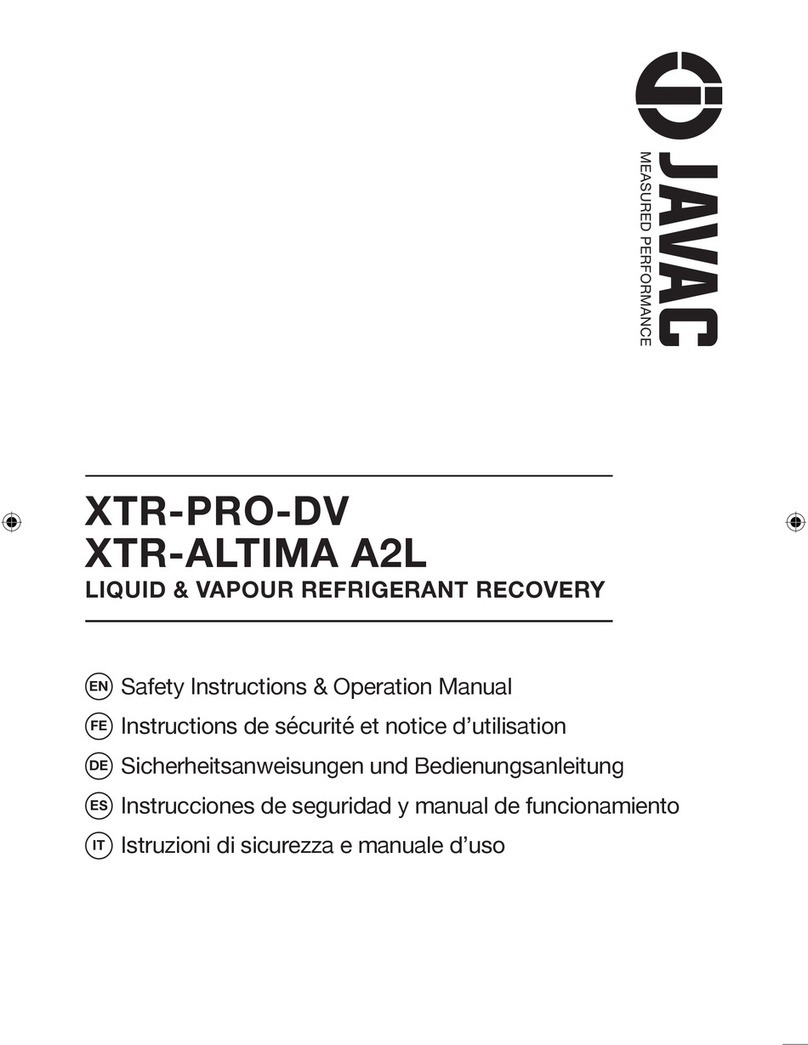 JAVAC XTR-PRO-DV Operation and maintenance manual