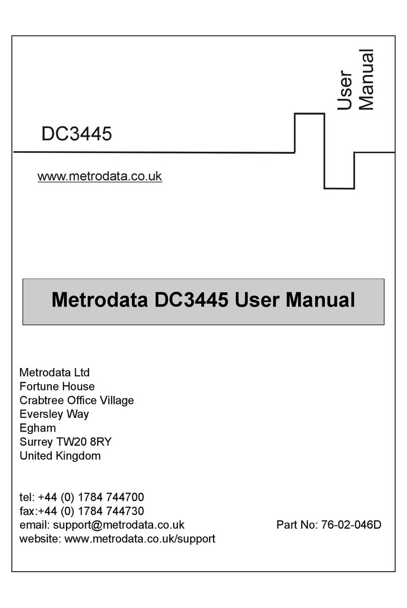 Metrodata DC3445 user manual