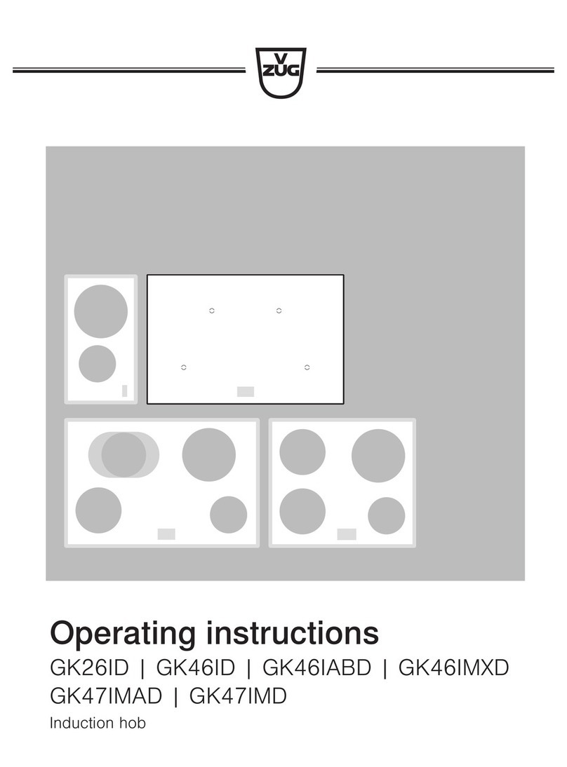 V-ZUG GK26ID User manual