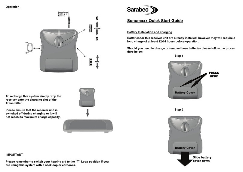 Sarabec Sonumaxx quick start guide