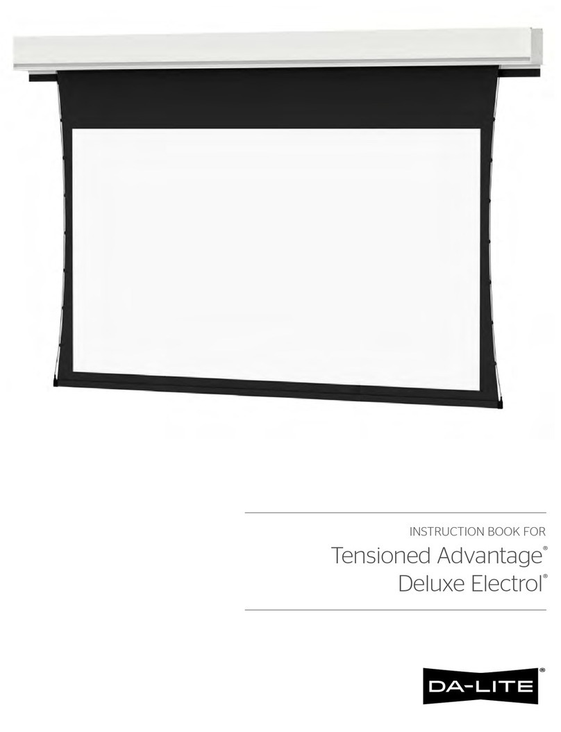 Da-Lite Tensioned Advantage Deluxe Electrol User manual