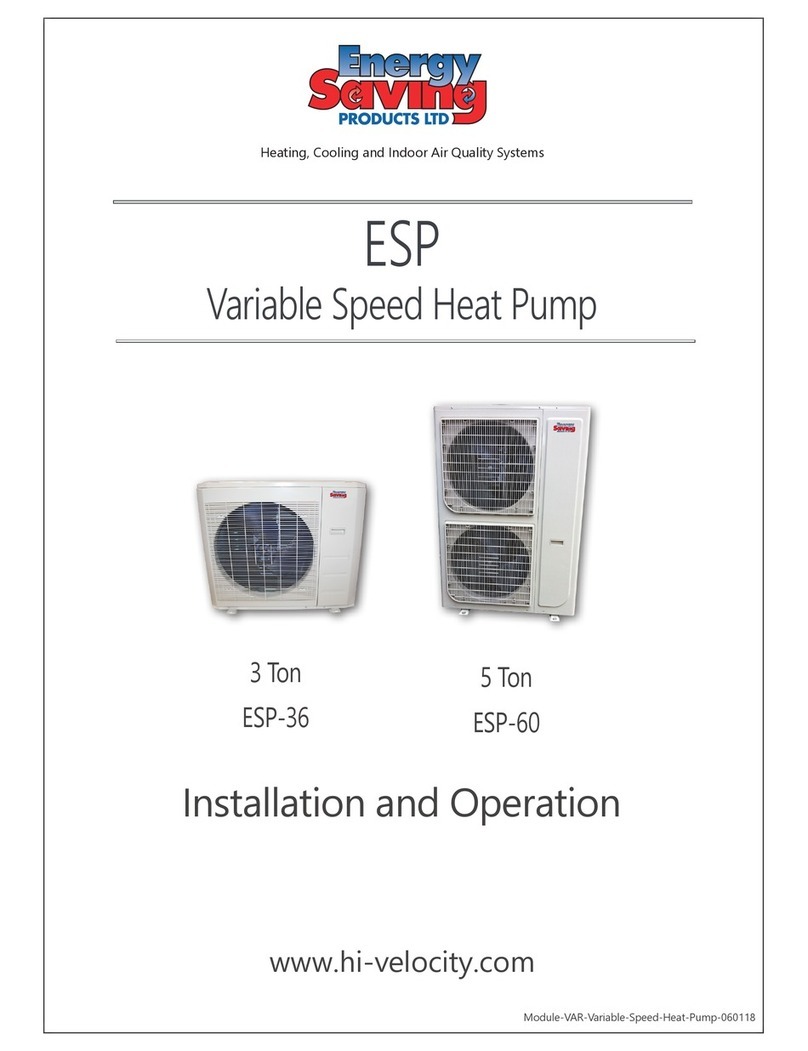 Energy Saving Products ESP Series Installation and operation