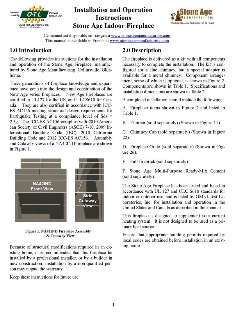 StoneAge NA42IND Installation and operation instructions