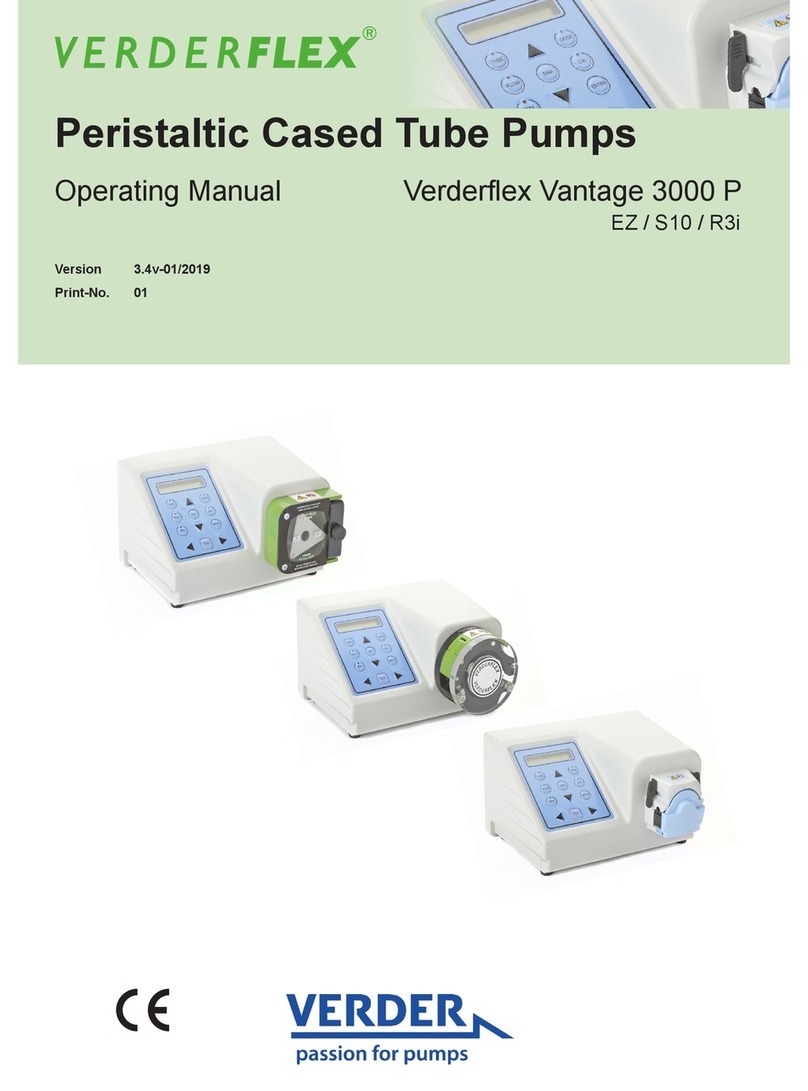 Verderflex Vantage 3000 P operating manual