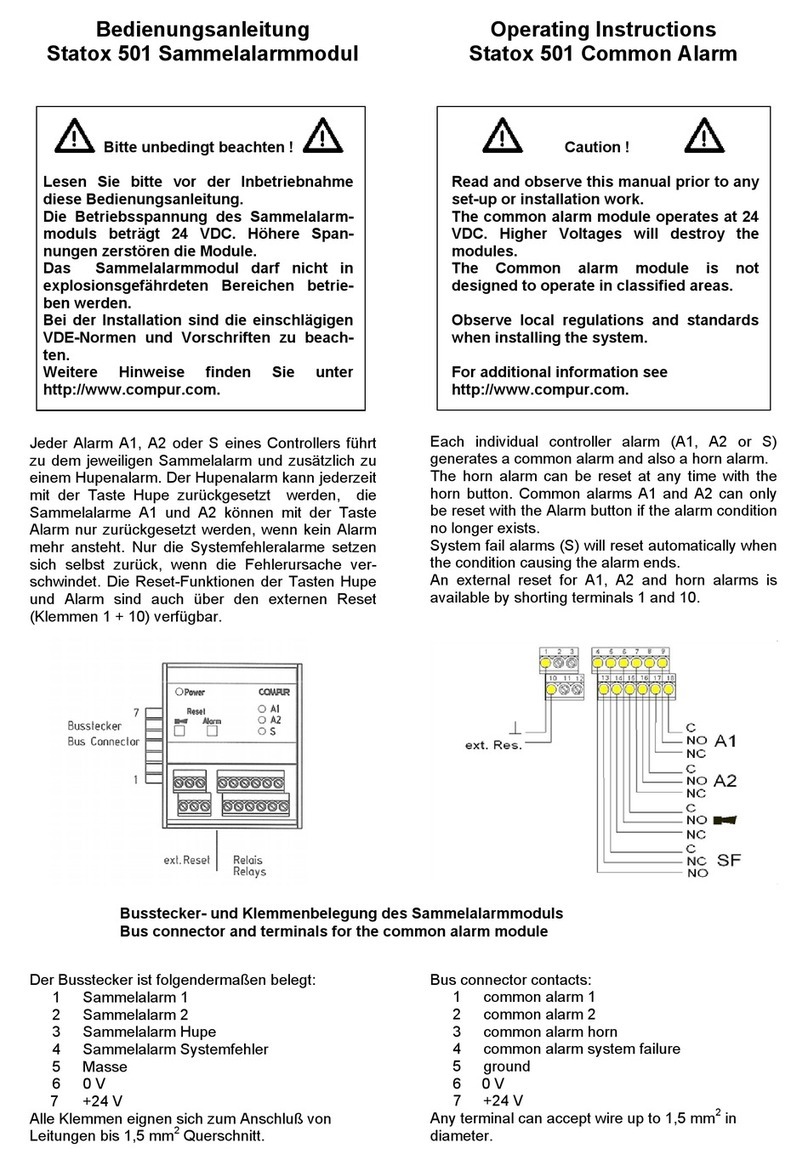 Compur Monitors Statox 501 User manual