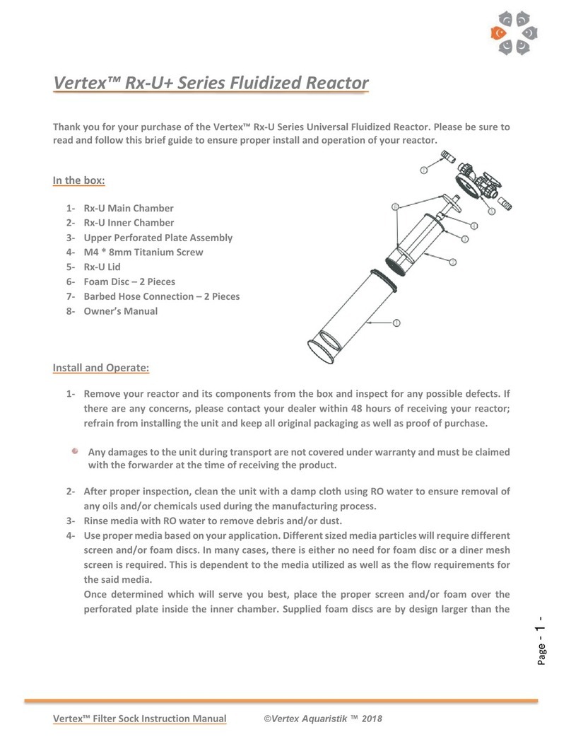Vertex Aquaristik Rx-U+ Series owner's manual