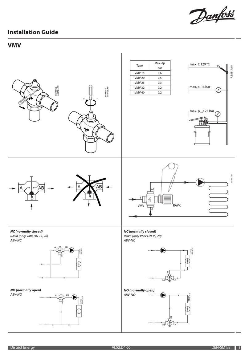 Danfoss VMV 15 installation guide
