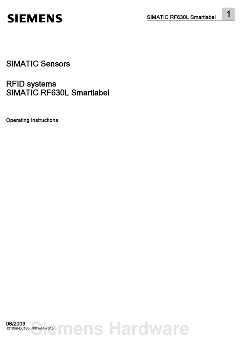 Siemens SIMATIC RF630L Smartlabel User manual