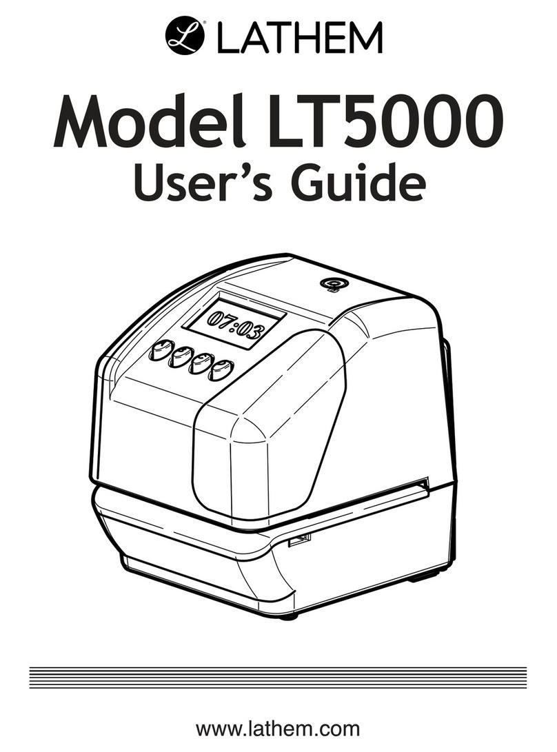 Lathem LT5000 user guide