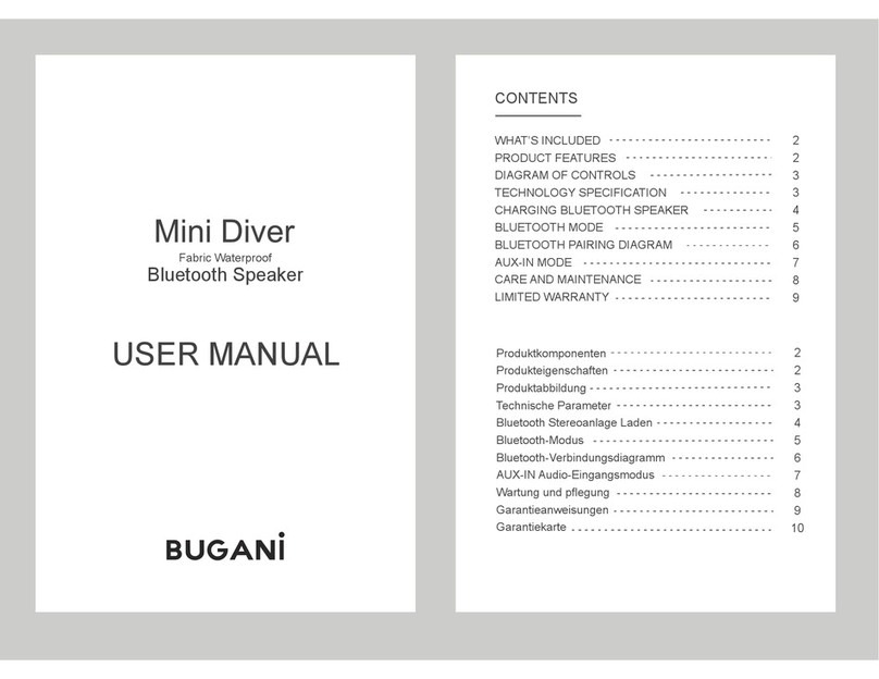 bugani Mini Diver user manual