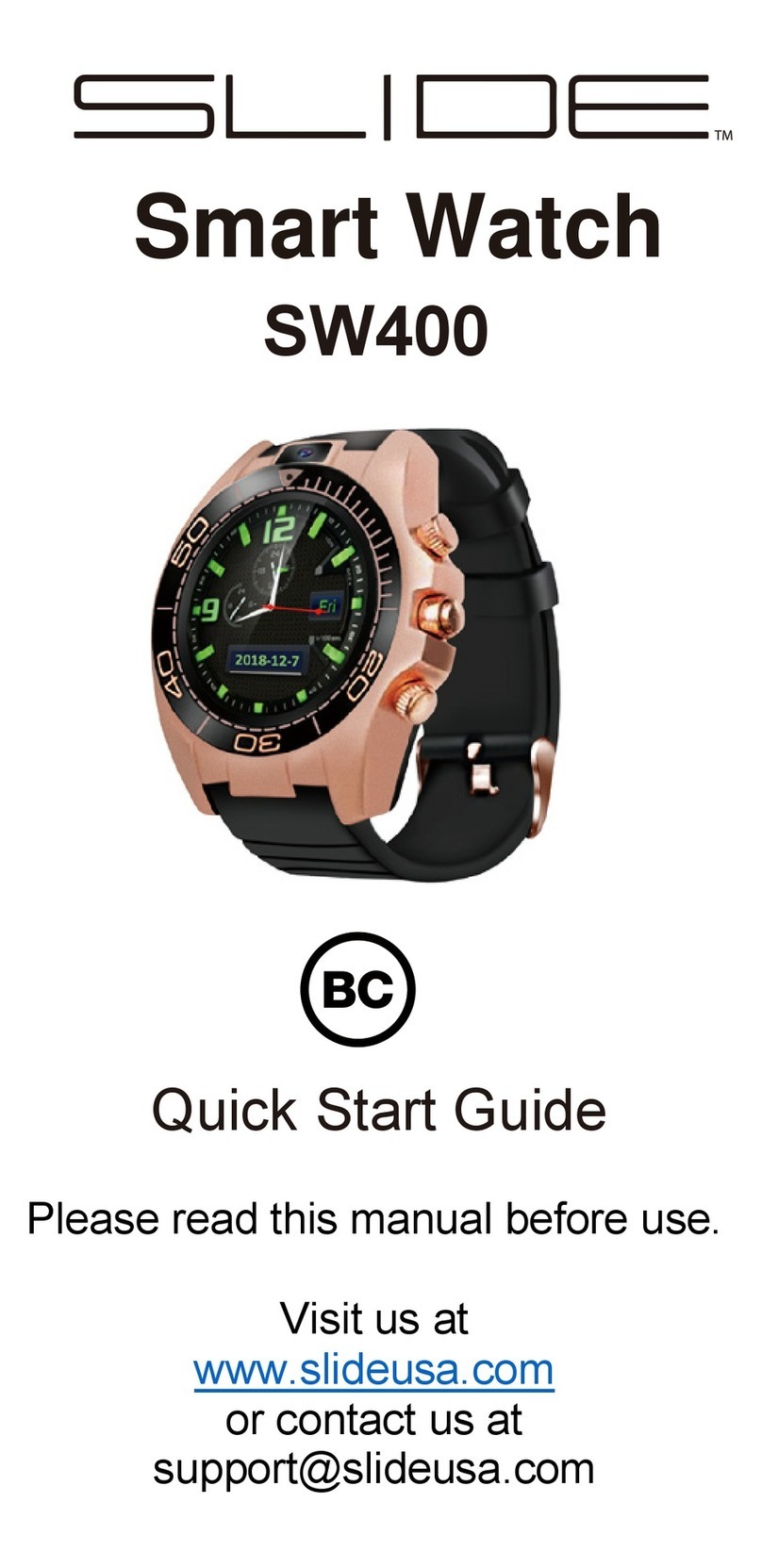 SLIDE SW400 quick start guide