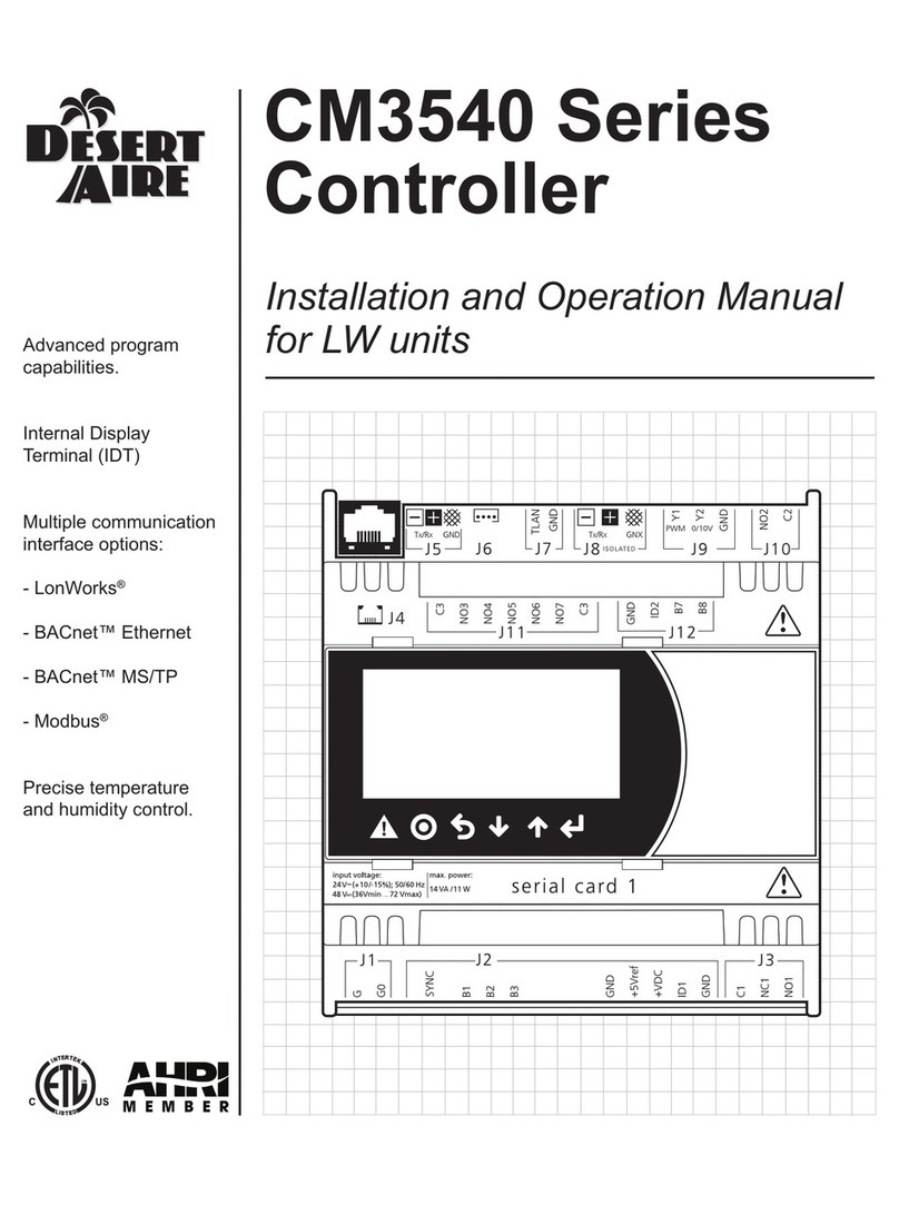 Desert Aire CM3540 Series User manual