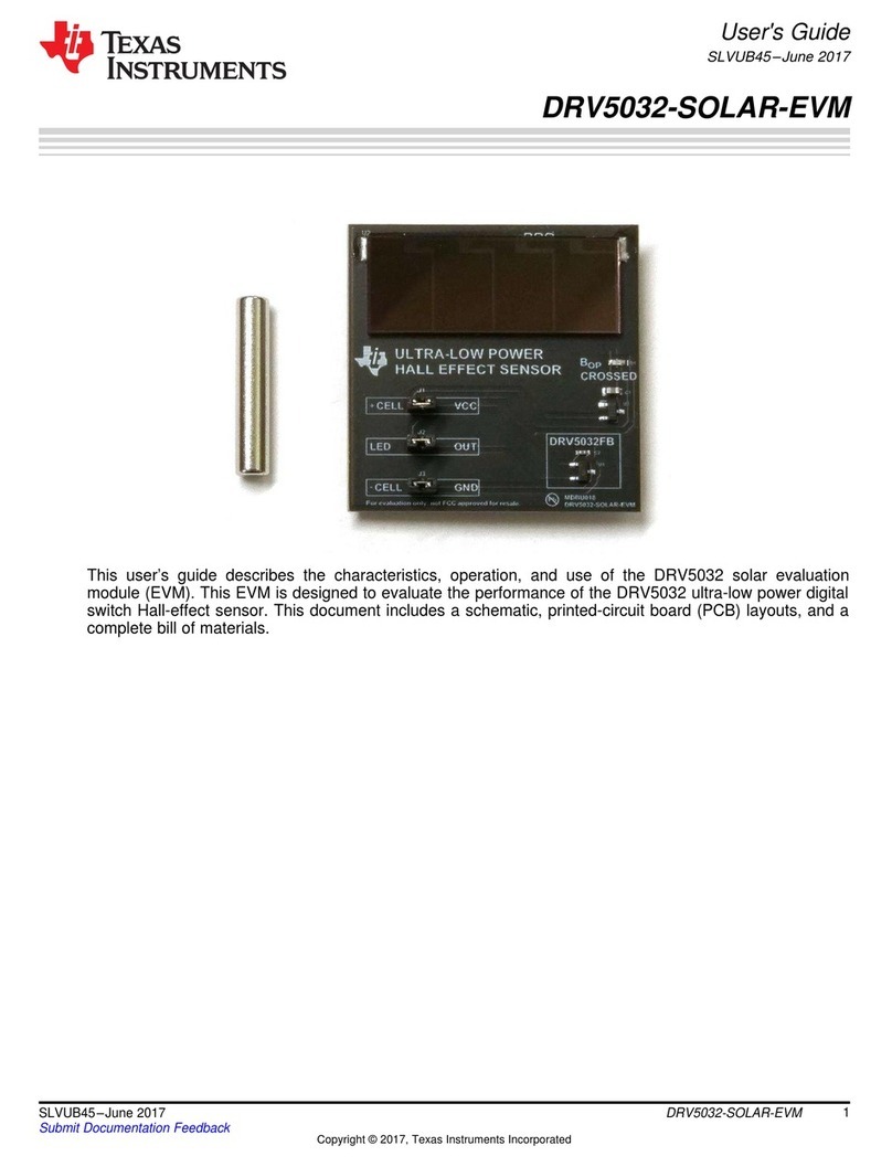 Texas Instruments DRV5032-SOLAR-EVM User manual