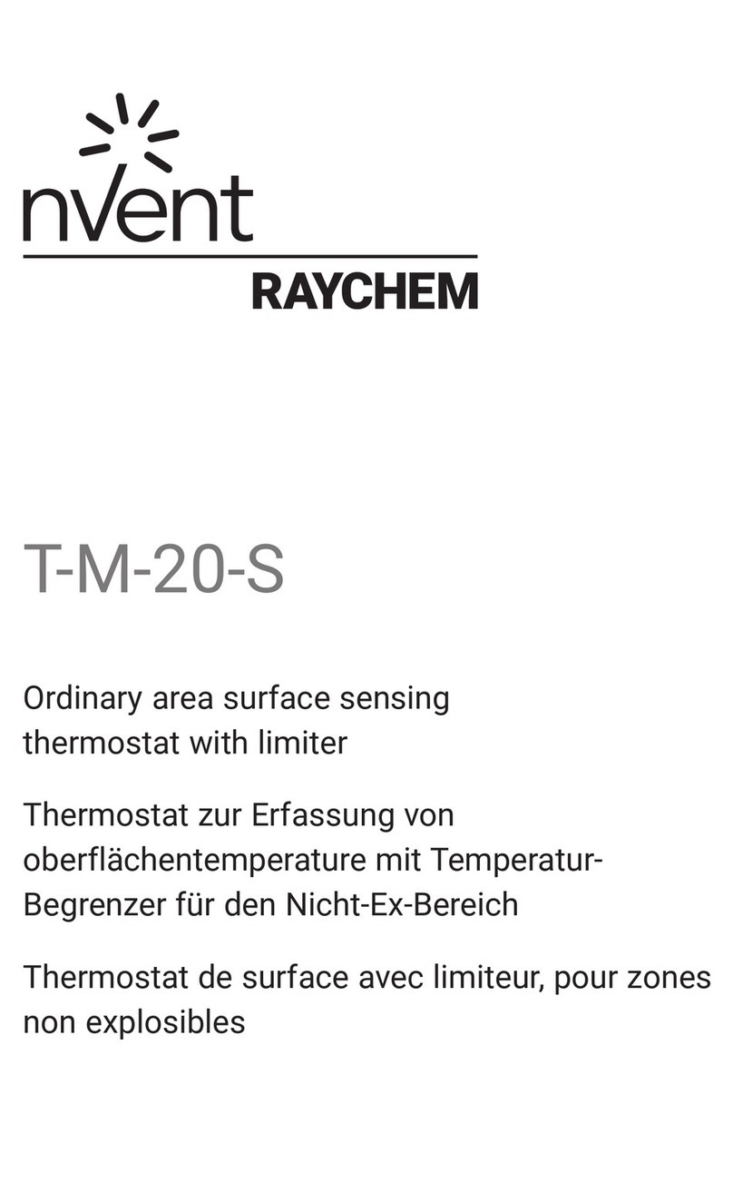 nvent Raychem T-M-20-S User manual