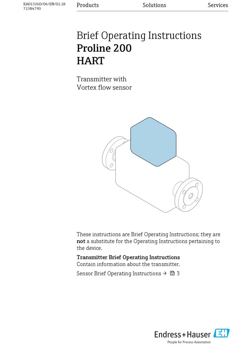 Endress+Hauser Proline 200 HART Technical specifications
