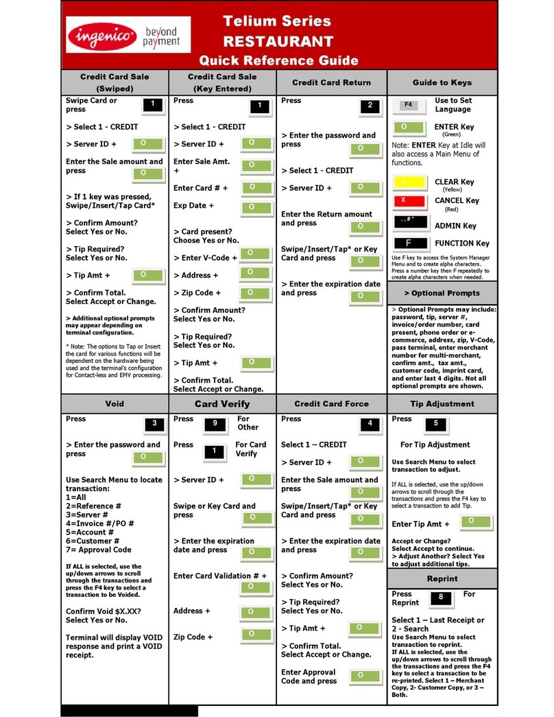 Ingenico Telium Series User manual