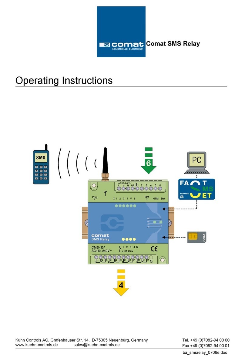 Comat SMS Relay operating instructions