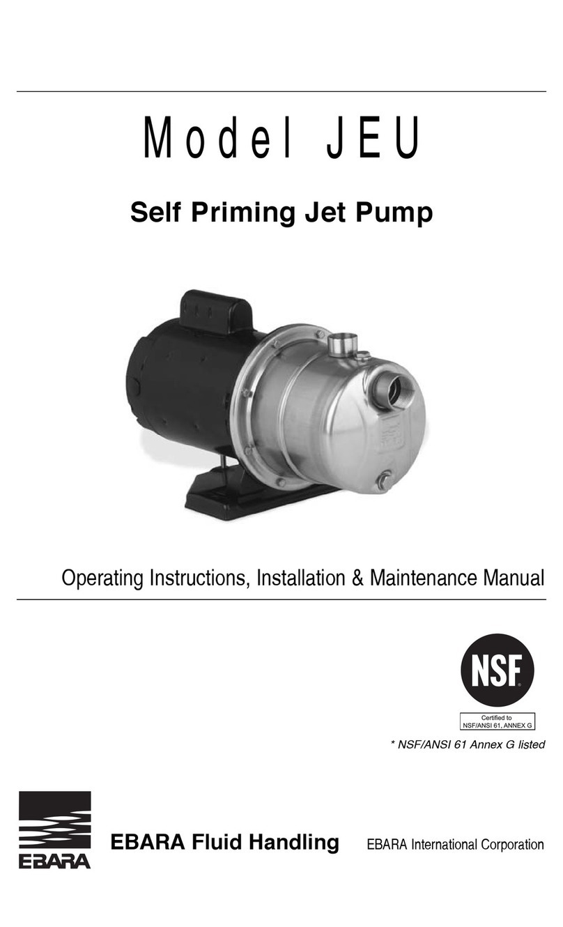 EBARA JEU Operating and maintenance manual EBARA JEU Operating and maintenance manual