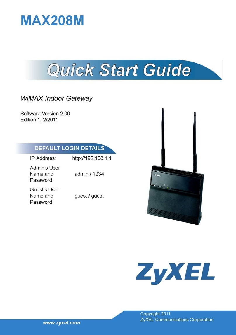 ZyXEL Communications MAX208M User manual