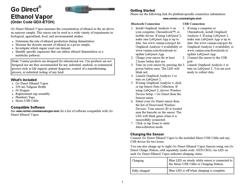 Vernier Go Direct GDX-ETOH User manual