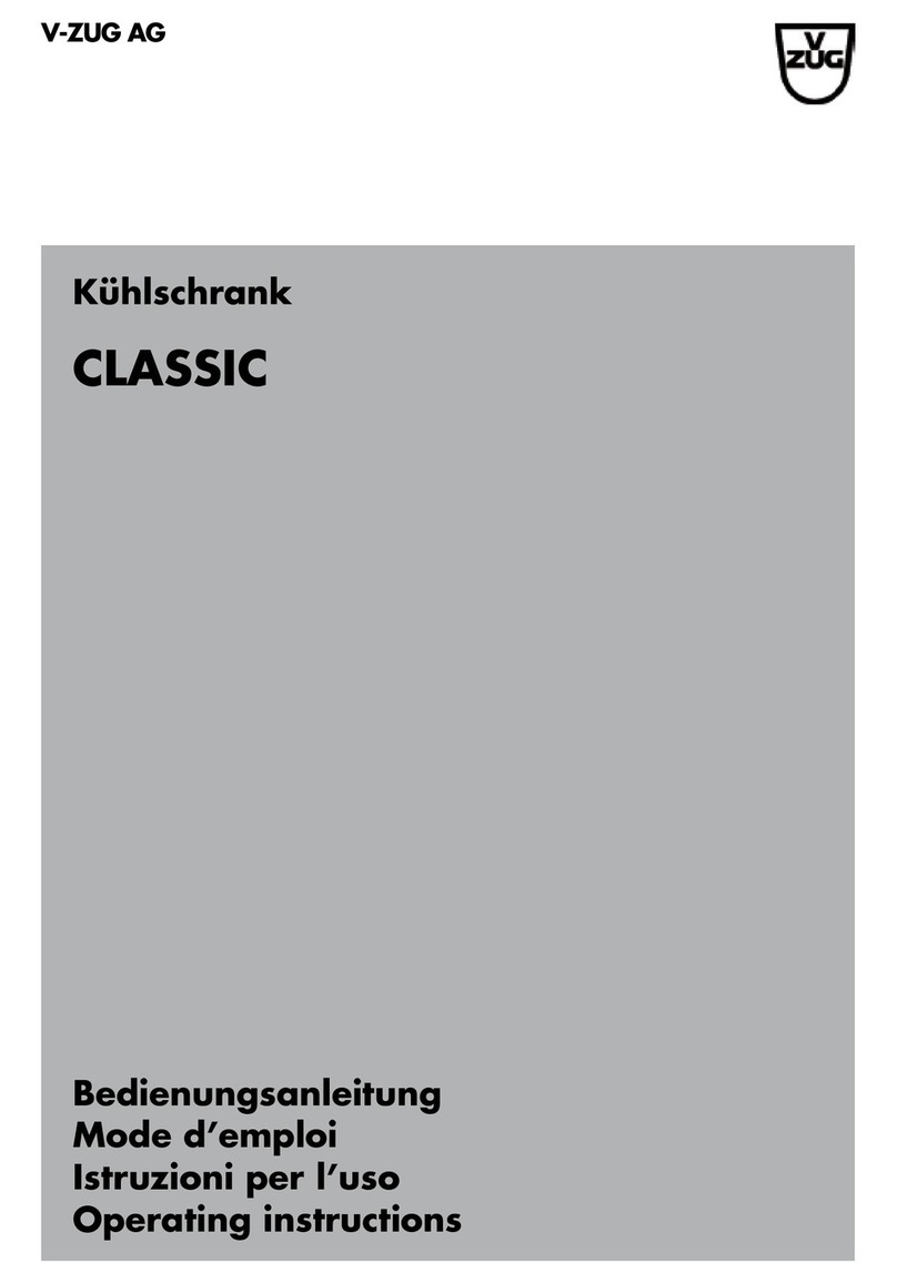 V-ZUG CLASSIC User manual