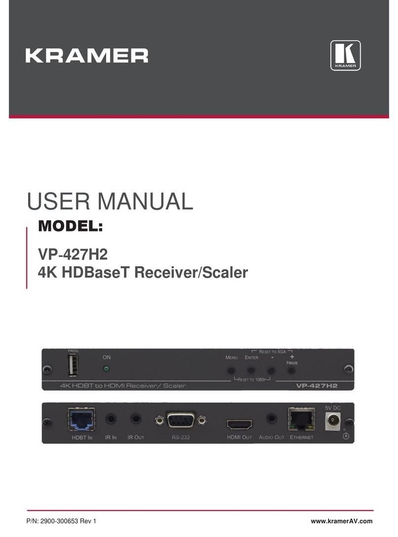 Kramer VP-427H2 User manual