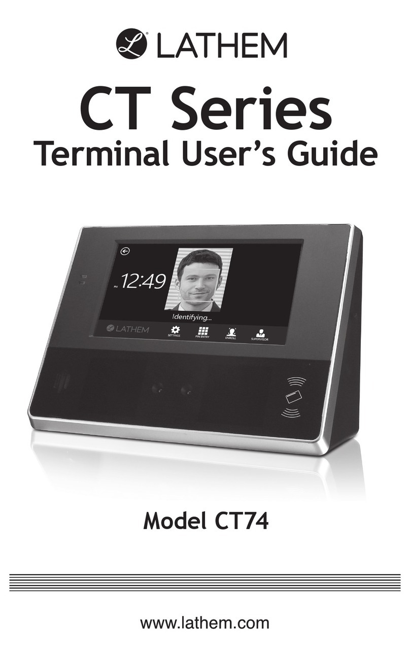 Lathem CT SERIES User manual