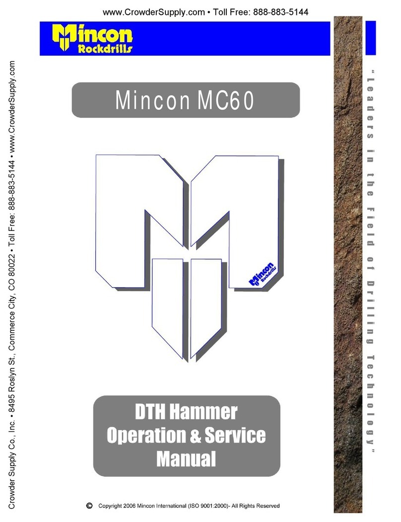 Mincon Rockdrills MC60 Operation & service manual
