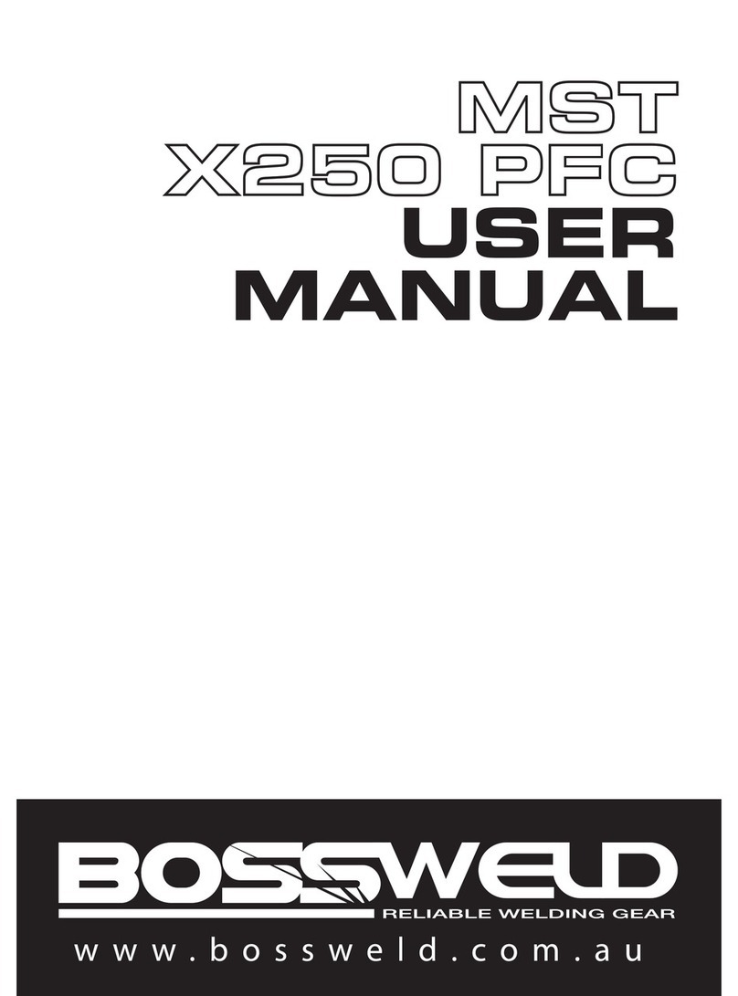 BossWeld MST X250 PFC User manual BossWeld MST X250 PFC User manual