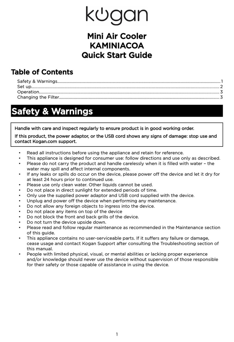 Kogan KAMINIACOA User manual