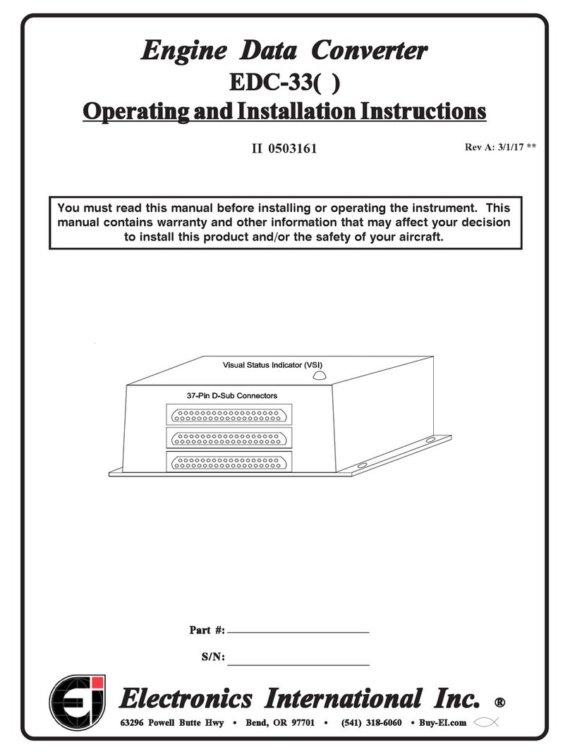 Electronics International Inc EDC-33 Series Operating and installation instructions Electronics International Inc EDC-33 Series Operating and installation instructions