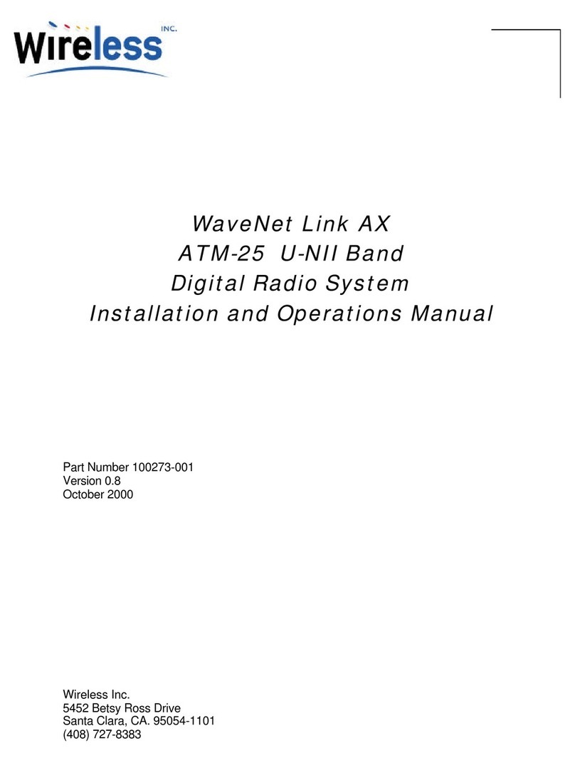 Wireless WaveNet Link AX Installation and operation manual