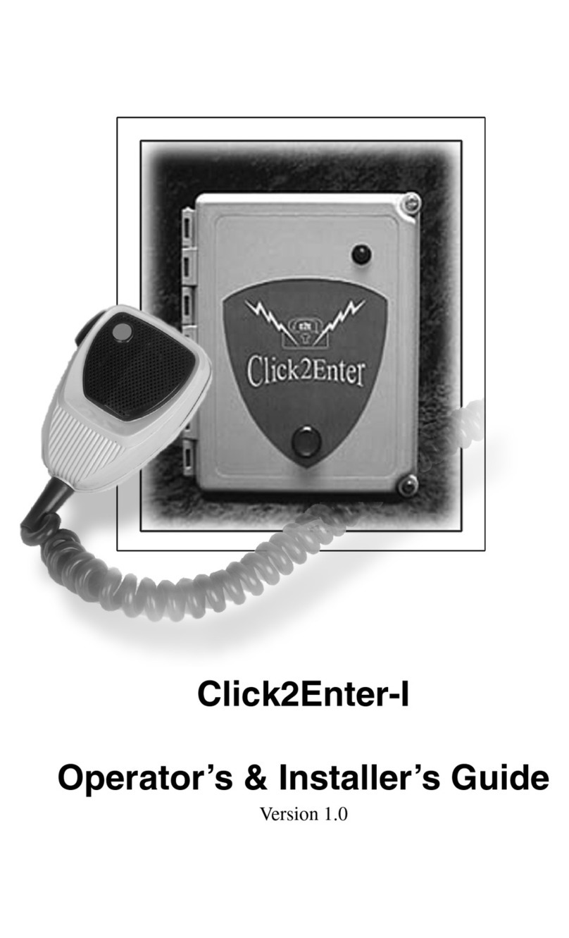 Click2Enter Click2Enter-I Operating & installation instructions Click2Enter Click2Enter-I Operating & installation instructions