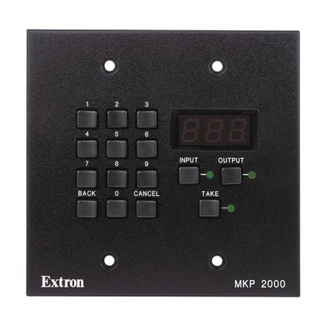 Extron electronics MKP 2000 user guide