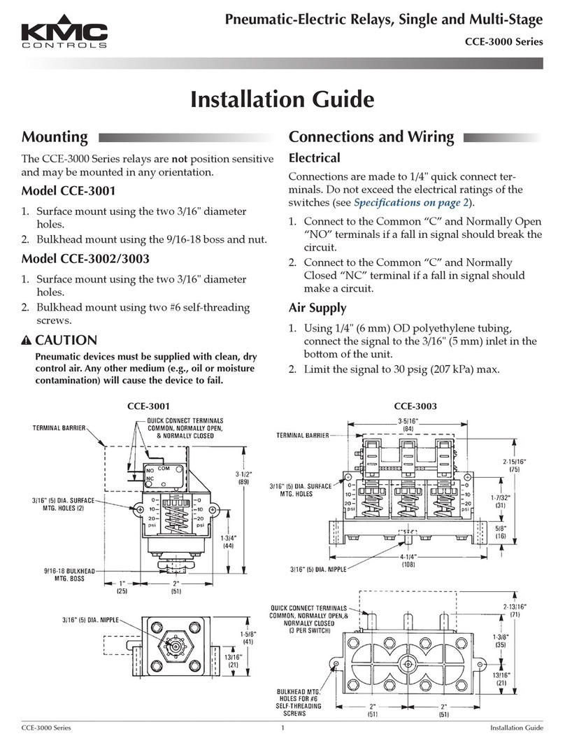 KMC Controls CCE-3000 Series User manual