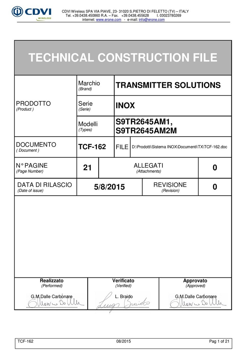 CDVI Monarch 433 TSPW2KC manual