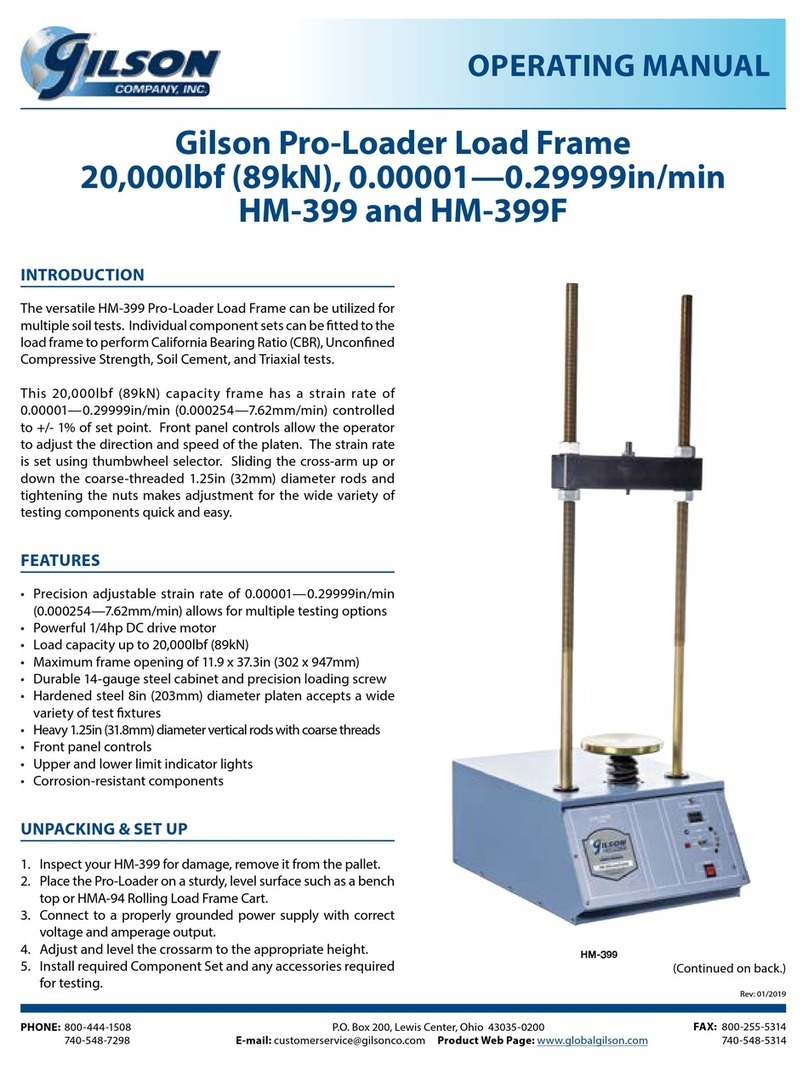 Gilson HM-399 operating manual