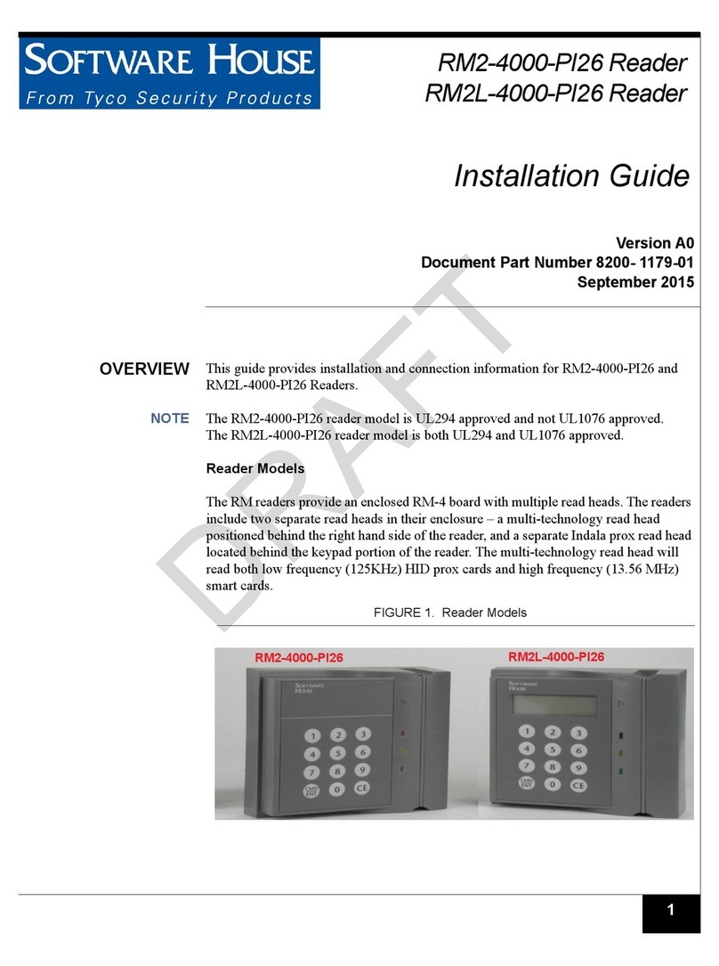 Software House RM2-4000-PI26 User manual