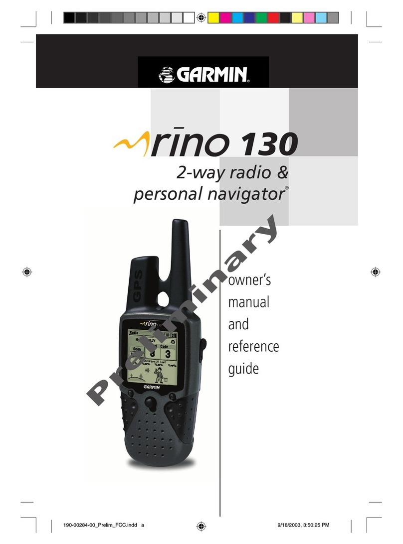 Garmin Rino 130 User manual