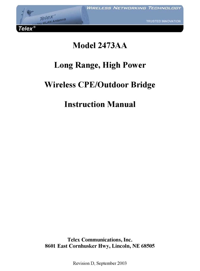 Telex Communications 2473AA instruction manual Telex Communications 2473AA instruction manual