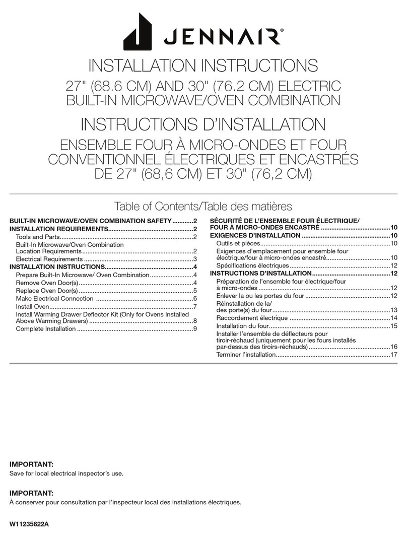Jenn-Air JMW2427I installation instructions
