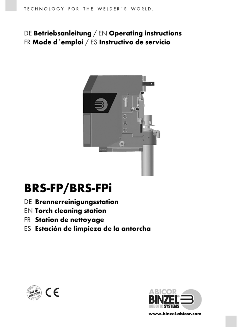 BINZEL-ABICOR BRS-FP User manual