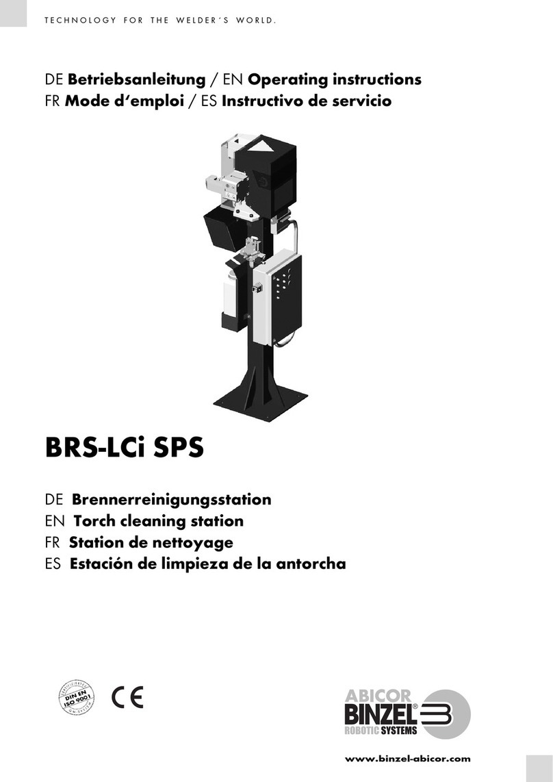 BINZEL-ABICOR BRS-LCi SPS operating instructions