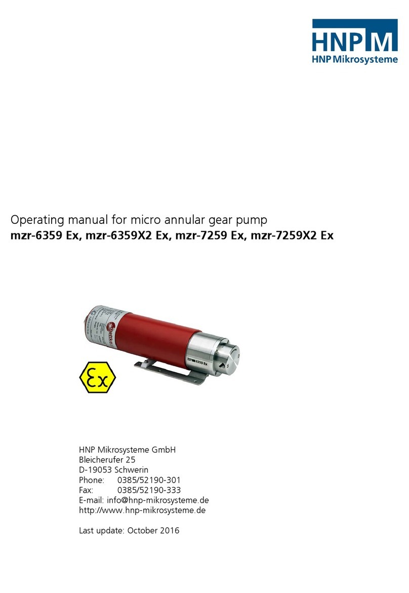 HNP Mikrosysteme mzr-6359 Ex User manual